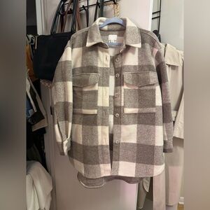 H&M Plaid shacket